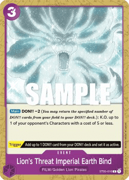 Lion's Threat Imperial Earth Bind ST05-016