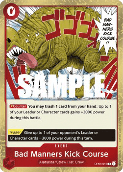Bad Manners Kick Course — FR/EN