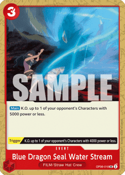 Blue Dragon Seal Water Stream — FR/EN