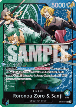 Roronoa Zoro & Sanji ST12-001