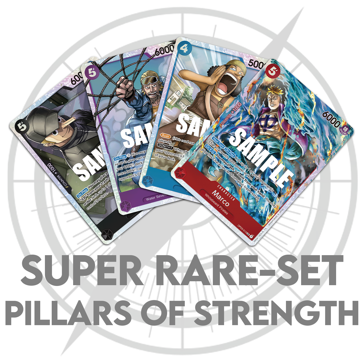 Super Rare Set - Pillars of Strength (OP03) — FR/EN