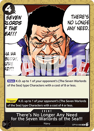 There's No Longer Any Need for the Seven Warlords of the Sea!!! — FR/EN