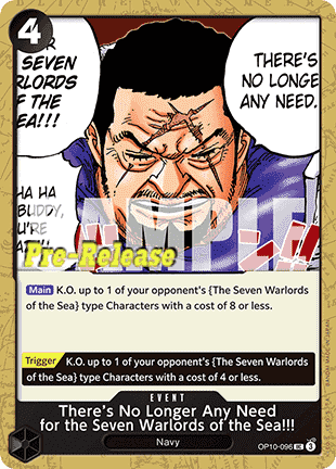 There's No Longer Any Need for the Seven Warlords of the Sea!!! OP10-096