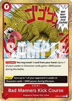 Bad Manners Kick Course — FR/EN