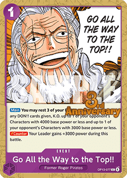 Go All the Way to the Top!! OP13-077