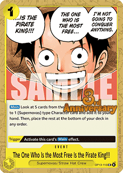 The One Who Is the Most Free Is the Pirate King!!! OP13-116