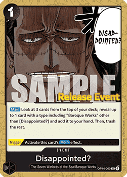 Disappointed? — FR/EN
