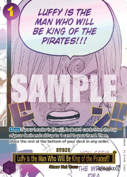 Luffy Is the Man Who Will Be King of the Pirates!!! OP12-079