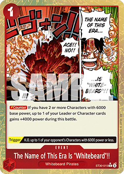 The Name of This Era Is ""Whitebeard""!! ST30-015
