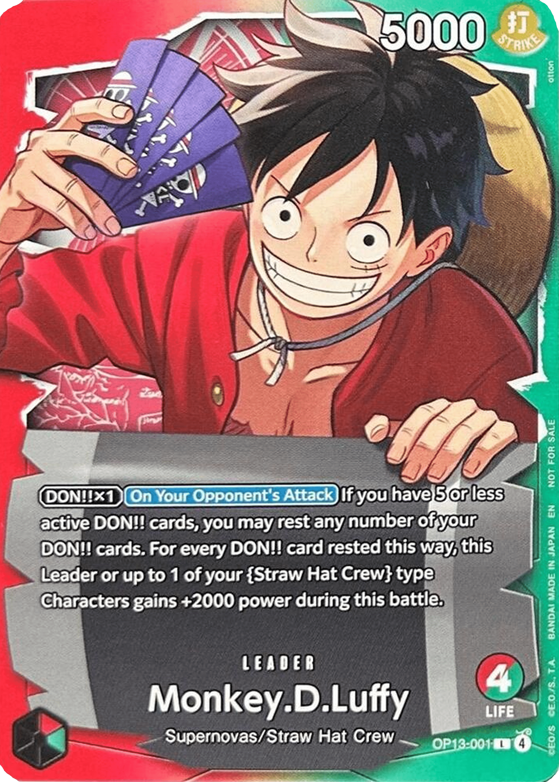 Monkey.D.Luffy OP13-001
