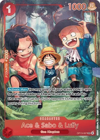 Ace & Sabo & Luffy OP13-007